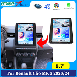 Autoradio Android pour Renault Clio 5, 2020, 2021, 2022, 2023, 2024, Écran, Carplay, Système d'betodivertissement, Accessoires de Limitation