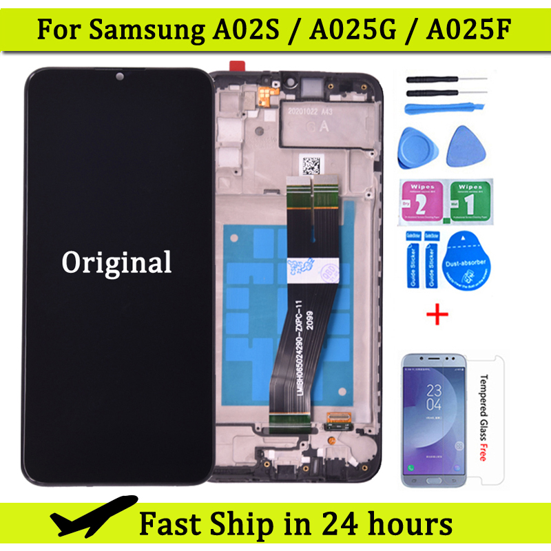 Ã‰cran tactile LCD avec chÃ¢ssis, 6.5 pouces, pour Samsung Galaxy A02s A025 SM-A025F A025G n° 1