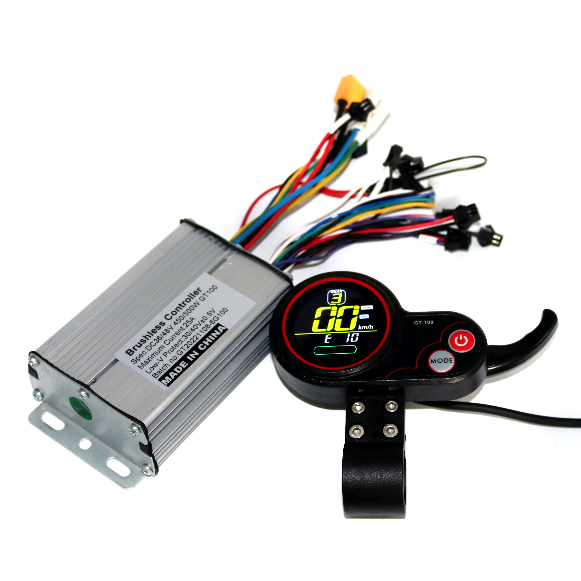 ContrÃ´leur de scooter Ã©lectrique BLDC GREENSmen Six Mosfet, Ã©cran LCD GT-100, 36V, 48V, 60V, 450 W, 500W, un ensemble n° 2