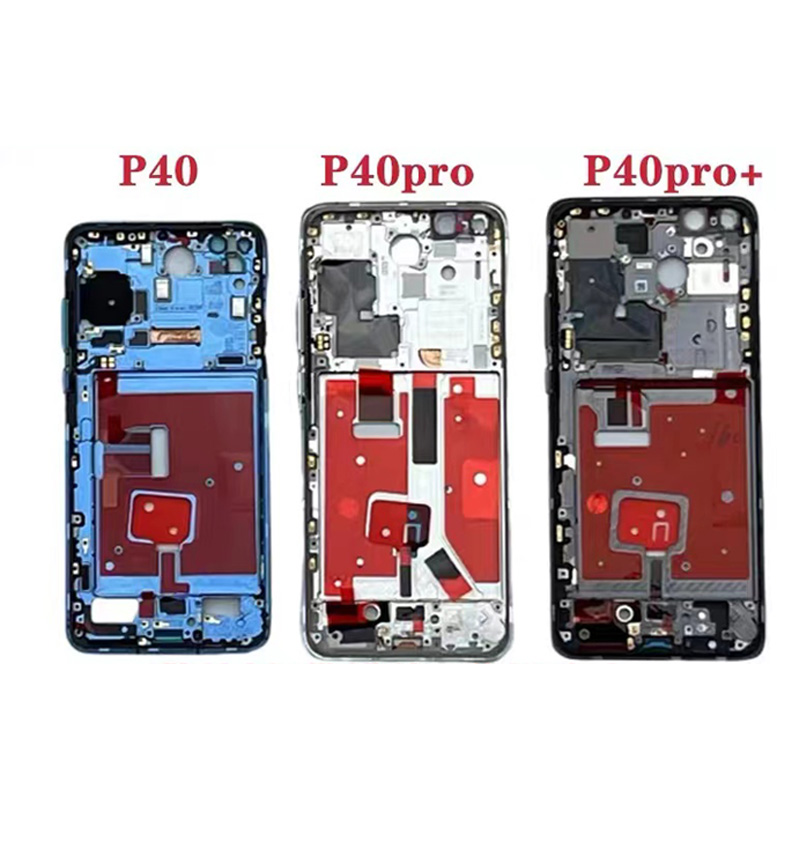 RÃ©paration de cadre central d'origine pour Huawei P40 Pro P40Pro + Plus, remplacement du support de plaque d'affichage LCD, boÃ®tier de lunette, coque de chÃ¢ssis n° 5