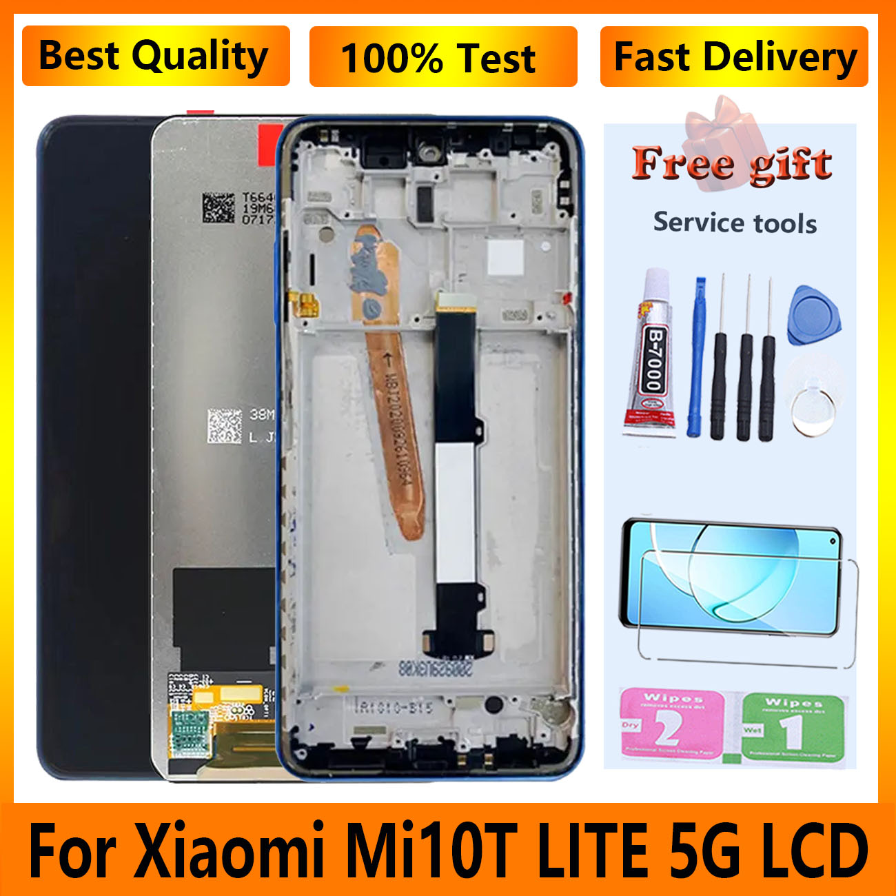 Ensemble Ã©cran tactile LCD de remplacement, 6.67 pouces, pour Xiaomi Mi 10T Lite 5G MPF J17G n° 1