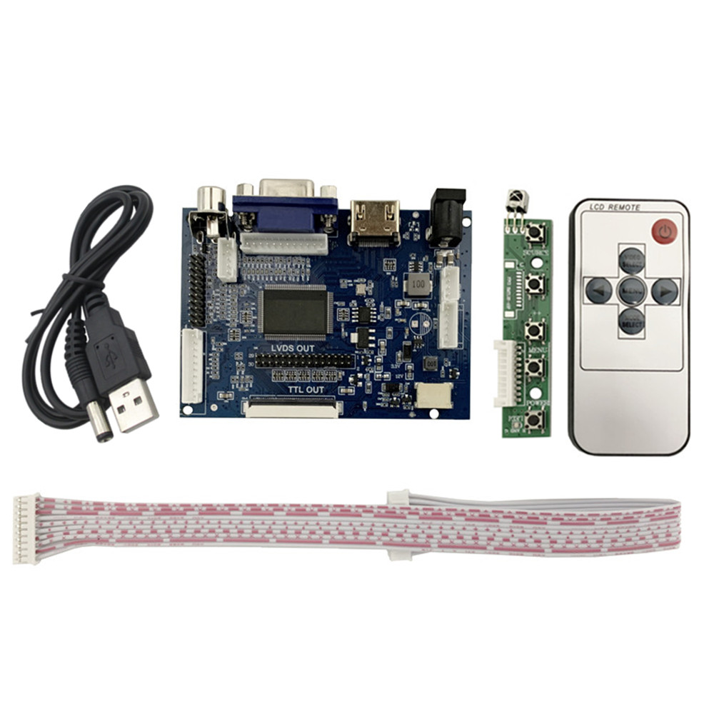 Moniteur Ã  Ã©cran LCD de 7 pouces, carte de commande de pilote 2AV Compatible HDMI VGA pour Raspberry Pi Banana/Orange Pi Mini ordinateur n° 2