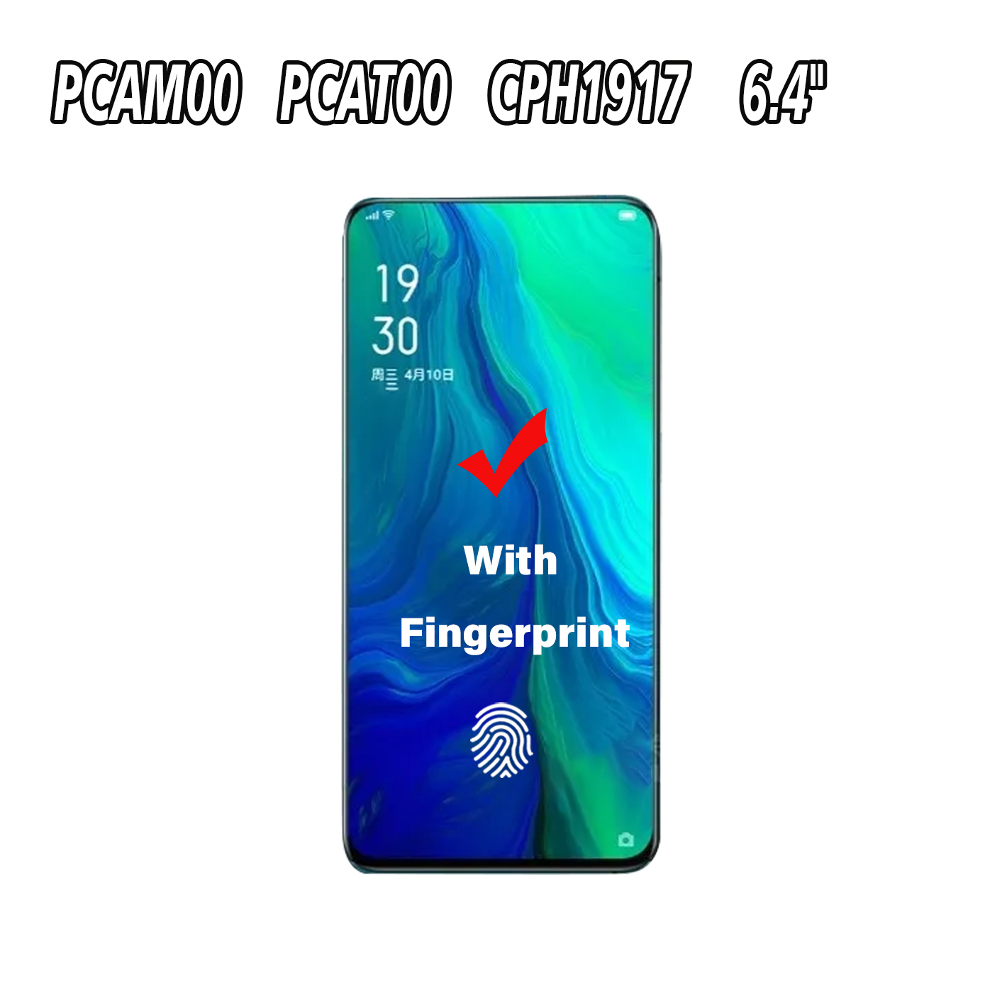 Ã‰cran tactile LCD de remplacement, 6.4 pouces, pour OPPO Reno PCAM00 CPH1917 PCAT00 n° 3