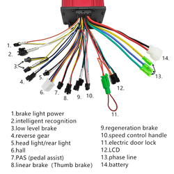 ContrÃ´leur de moteur sans balais BLDC pour vÃ©lo et scooter Ã©lectrique, kit d'affichage LCD, 36V, 48V, 60V, 1000W, 1500W, 2000W small picture n° 3