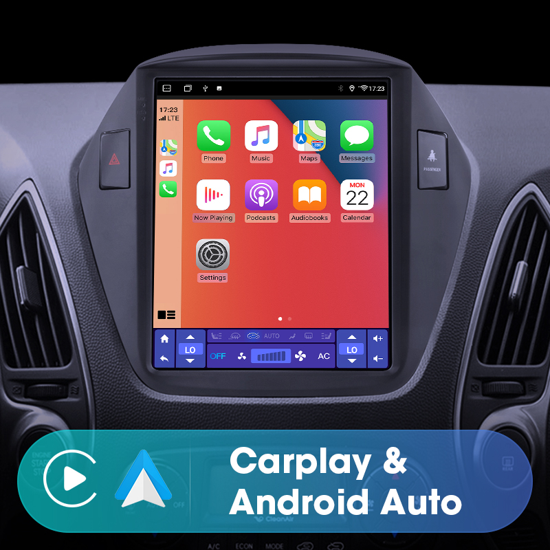 Autoradio Android 11, Navigation GPS, Carplay, stÃ©rÃ©o, 4G, RDS, lecteur multimÃ©dia vidÃ©o, 2 Din, pour voiture Hyundai Tucson 2 LM IX35 (2009 â€“ 2015) n° 2