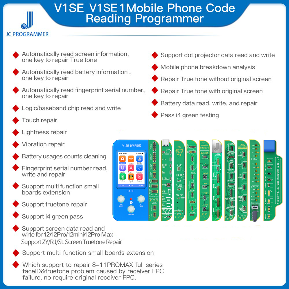 JCID JC V1SE True Tone Board pour iPhone, 12, 13, 14, PRO MAX, MINI, copie d'Ã©cran d'origine, rÃ©cupÃ©ration d'affichage, document d'origine, lecture et Ã©criture n° 3