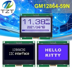 TZT â€“ panneau d'affichage graphique LCM 12864x64 pour Arduino, Module LCD IIC 128x64, I2C ST7567S small picture n° 1