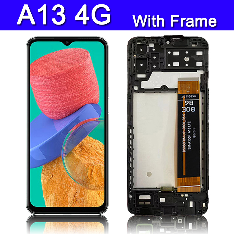 PiÃ¨ces de rechange de HÃ©bergements eur d'Ã©cran tactile d'affichage Ã  cristaux liquides, Samsung Galaxy A13, A135F, A136U, A137F, Original n° 5