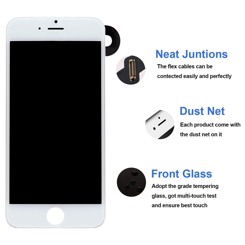 Ensemble complet d'Ã©cran LCD de remplacement avec camÃ©ra avant et rÃ©cepteur de tÃ©lÃ©phone, pour iPhone 7 8 Plus 6s 6plus 6splus n° 2