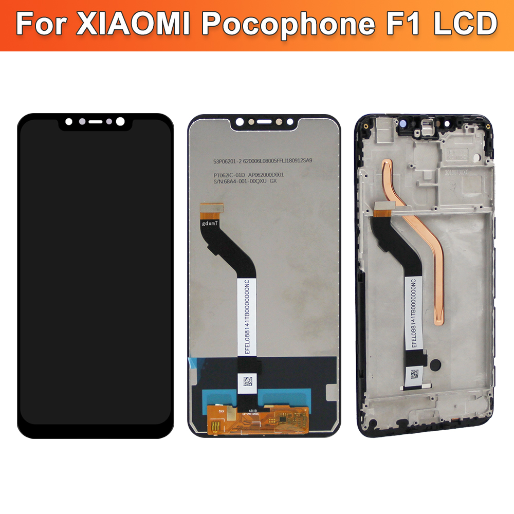 Ensemble Ã©cran tactile Lcd avec chÃ¢ssis, 6.18 pouces, pour Xiaomi Pocophone F1 M1805E10A, Original n° 5