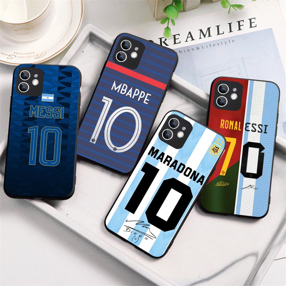 Coque souple de joueur de Football No. 10 7 pour Huawei Mate 20 P20 P30 P40 Y7A Y7 Y9 Y8P Y8S Y9S Lite Pro, KD-83 n° 3