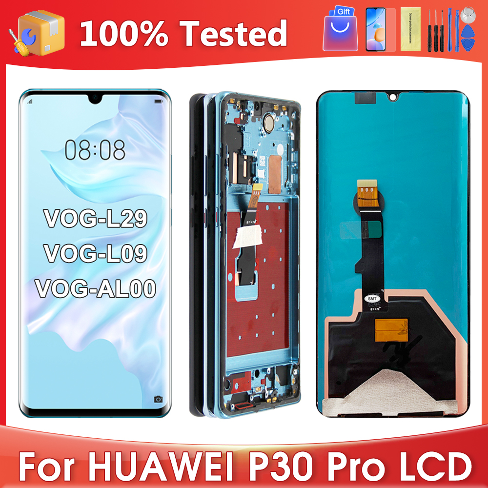 Bloc Ã©cran tactile LCD Super AMOLED avec empreinte digitale, 6.47 pouces, pour Huawei P30 Pro VOG-L29 VOG-L09 n° 1