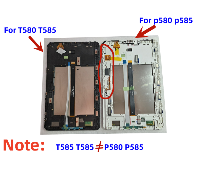 Bloc Ã©cran tactile LCD avec chÃ¢ssis, 10.1 pouces, pour Samsung Galaxy Tab A SM-T580 T585 n° 2