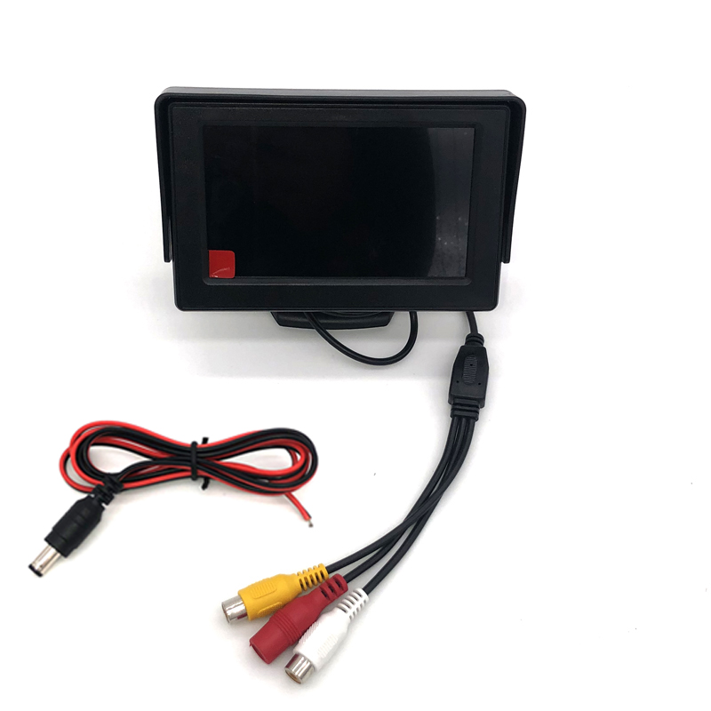 Lecteurs vidÃ©o de voiture avec Ã©cran HD, moniteur de voiture pliable, camÃ©ras LCD TFT, Ã©cran de camÃ©ra de stationnement, barrage, 4.3 pouces n° 3