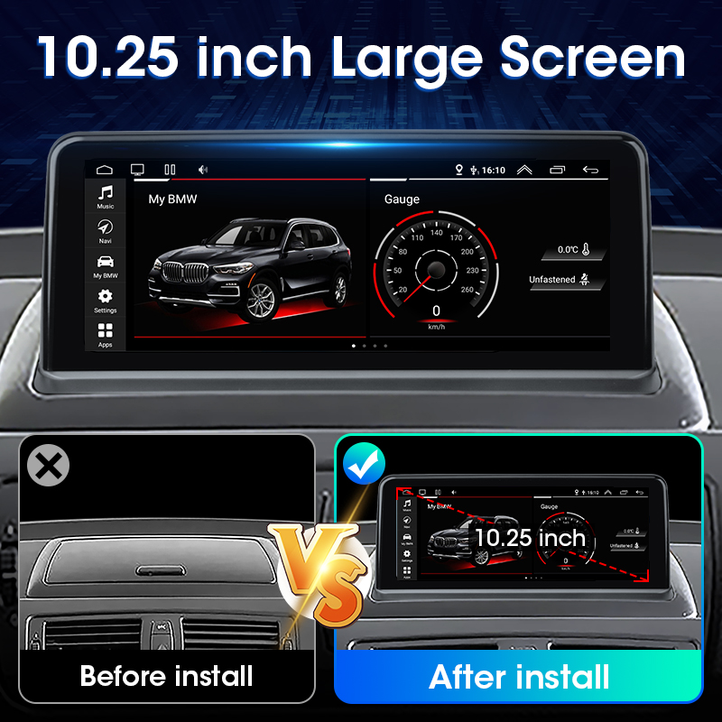 Srnubi â€“ autoradio pour BMW sÃ©rie 1 120i E81 E82 E87 E88 2006 â€“ 2011, lecteur multimÃ©dia, 2 din, Carplay, GPS, DVD, unitÃ© centrale, stÃ©rÃ©o n° 3