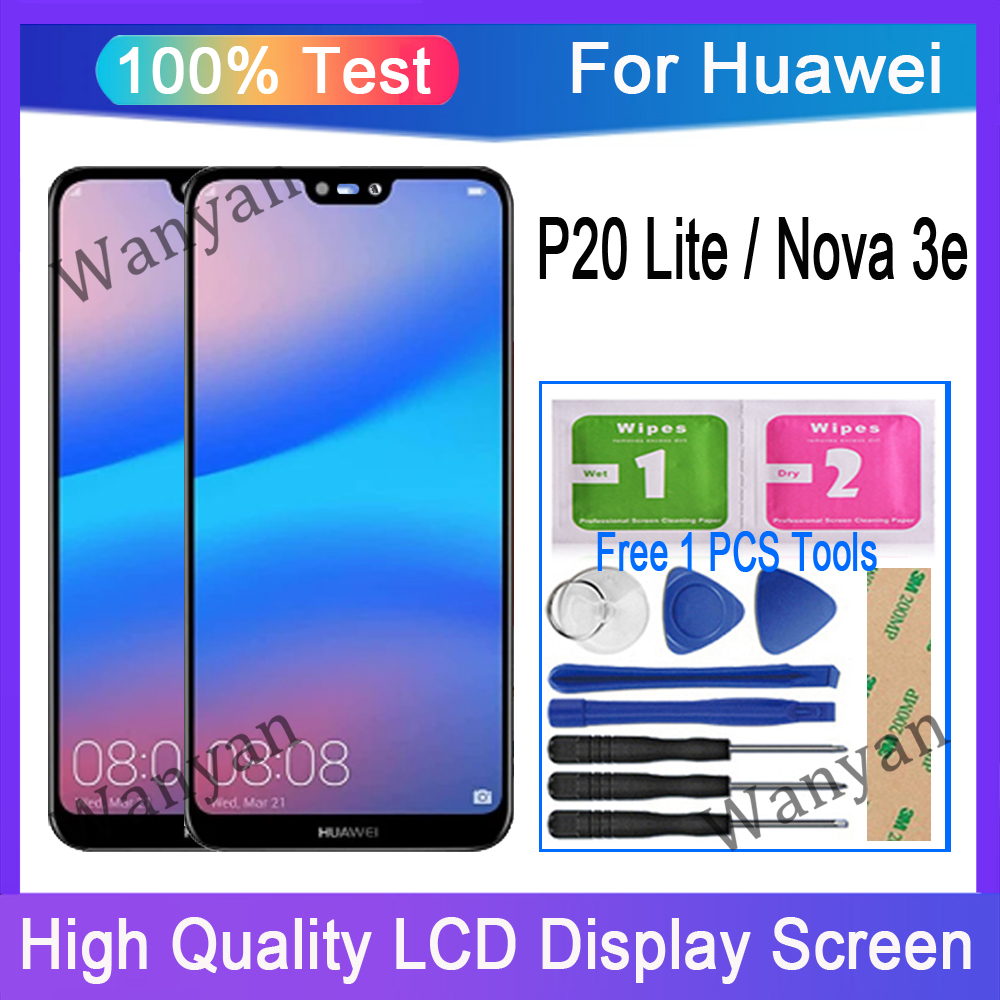 Ã‰cran tactile LCD de remplacement, 5.84 pouces, pour Huawei P20 Lite, original n° 1