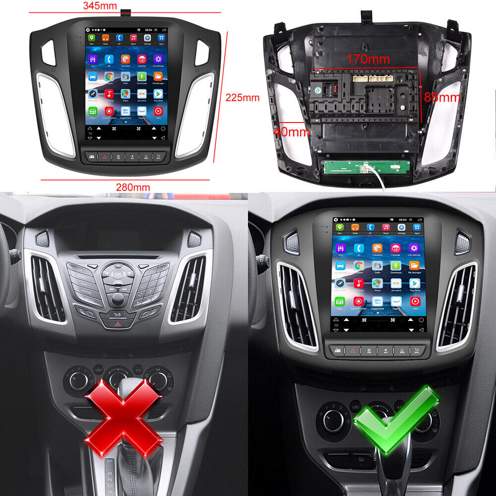 Autoradio Android 12 pour Ford Focus 3 MK3 2012 2013-2019, lecteur vidÃ©o Ã  limitation de voiture, GPS, Ã©cran de style de placement, 9.7 pouces, 2 Din n° 6