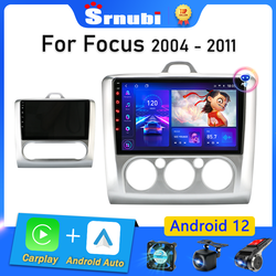 Srnubi-Autoradio pour Ford Focus, Android 12, 2Din, Carplay, StÃ©rÃ©o, DVD, Lecteur de limitation, Navigation GPS, 2, 3, Mk2, Mk3, 2004, 2005 - 2011 small picture n° 1