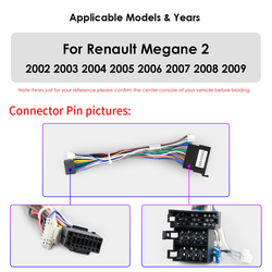 Autoradio Android avec SystÃ¨me 2DIN, Lecteur VidÃ©o, Navigation GPS, UnitÃ© Centrale, Carplay, 4G, pour Voiture Renault Megane 2 (7862-2002), 2009 small picture n° 3