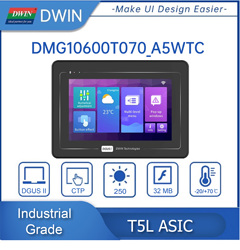 DWIN-Ã‰cran LCD HMI Intelligent TFT de 7 Pouces, Technologie d'Affichage RS232/RS485/Can Bus, Fonctionne avec Ardu37/ STM/ESP32, 1024x600