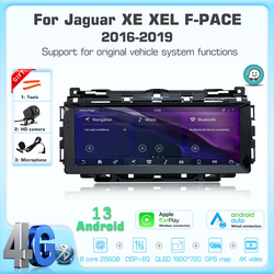 Guitare HUNG Android 13 pour guitRecruitment XEL F-PACE 2015-2019 Car Media First CarPlay GPS Radio 5G WIFI Navigation Support systÃ¨me d'adhÃ©rence