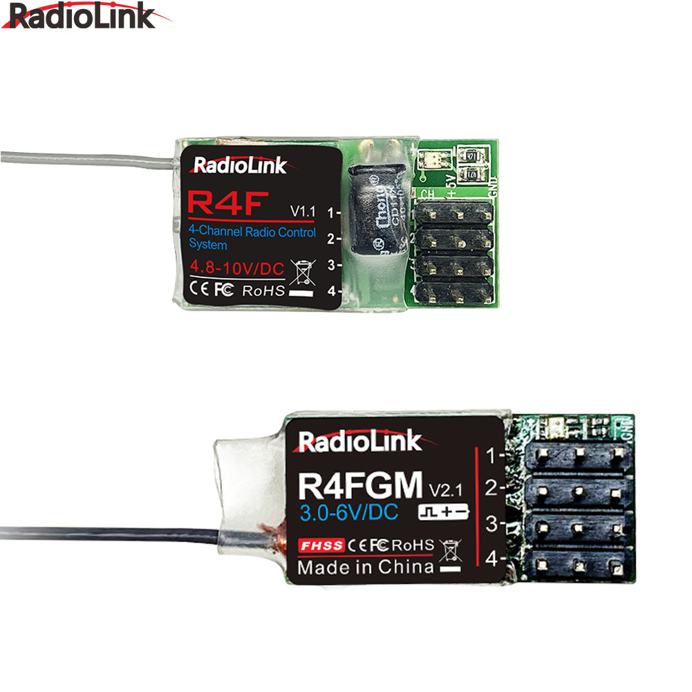 RADIOLINK-Mini RÃ©cepteur R4F / R4FGM Ã  4 Canaux avec pouvez-vous roscope pour Voiture RC 1:28, 1:64, AdaptÃ© aux ModÃ¨les RC4GS, RC6GS, T8S, T8FB, RC8X n° 1