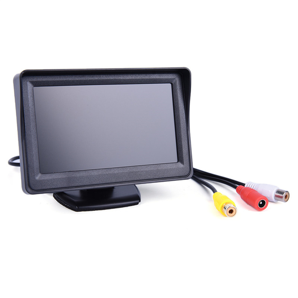 Moniteur de voiture HD Ã  Ã©cran numÃ©rique TFT LCD, entrÃ©e bidirectionnelle, moniteur pare-soleil, Ã©cran de recul universel, 4.3 pouces n° 3