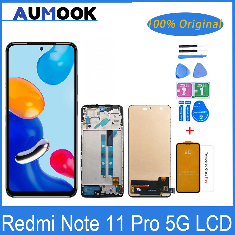 Ensemble Ã©cran tactile LCD AMOLED de remplacement, 100% original, pour Xiaomi Redmi Note 11 Pro 5G 21091116I 2201116Xenon n° 1