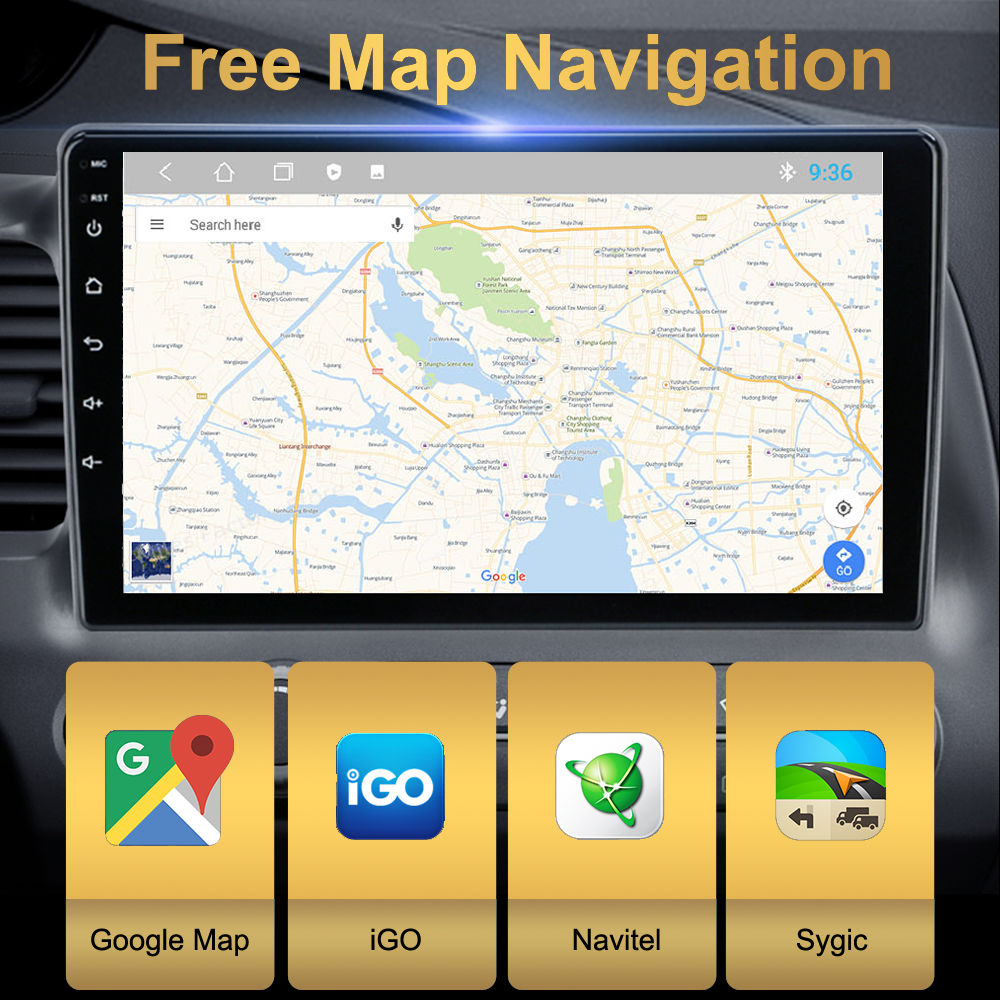 Autoradio Android avec Navigation GPS pour Voiture Ford Focus 2 3 Mk2 Mk3 2004-2011, StÃ©rÃ©o, Lecteur de Limitation Audio, WIFI, 4G n° 4