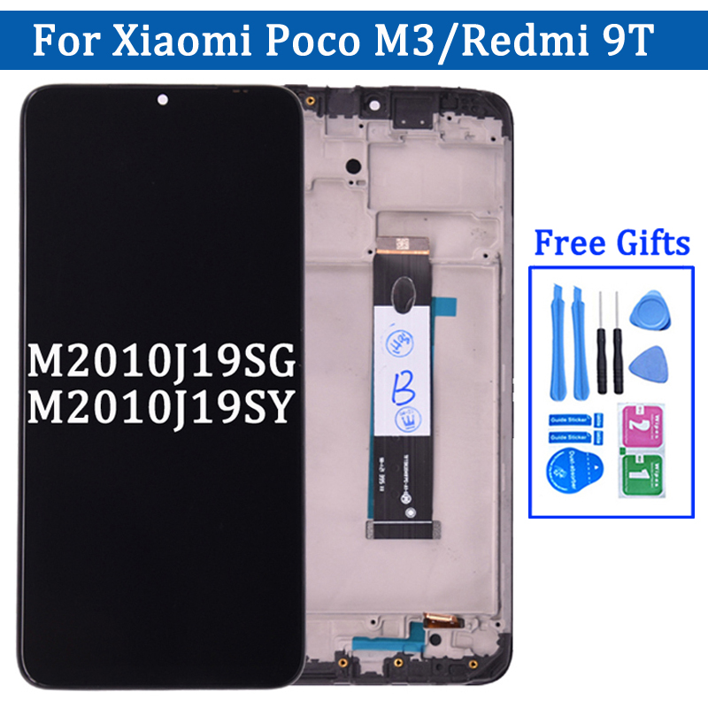 Ã‰cran LCD avec remplacement du panneau de HÃ©bergements eur d'Ã©cran tactile, Ã©cran LCD pour Xiaomi PMÃ©diateur phones M3, Redmi 9T, 6.53 pouces, original n° 1