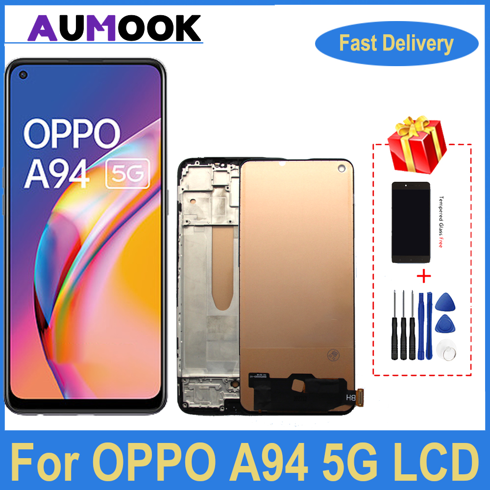 Ã‰cran tactile LCD AMOLED TFT pour OPPO A94 5G CPH2203, piÃ¨ces de rechange, 6.43 pouces n° 1