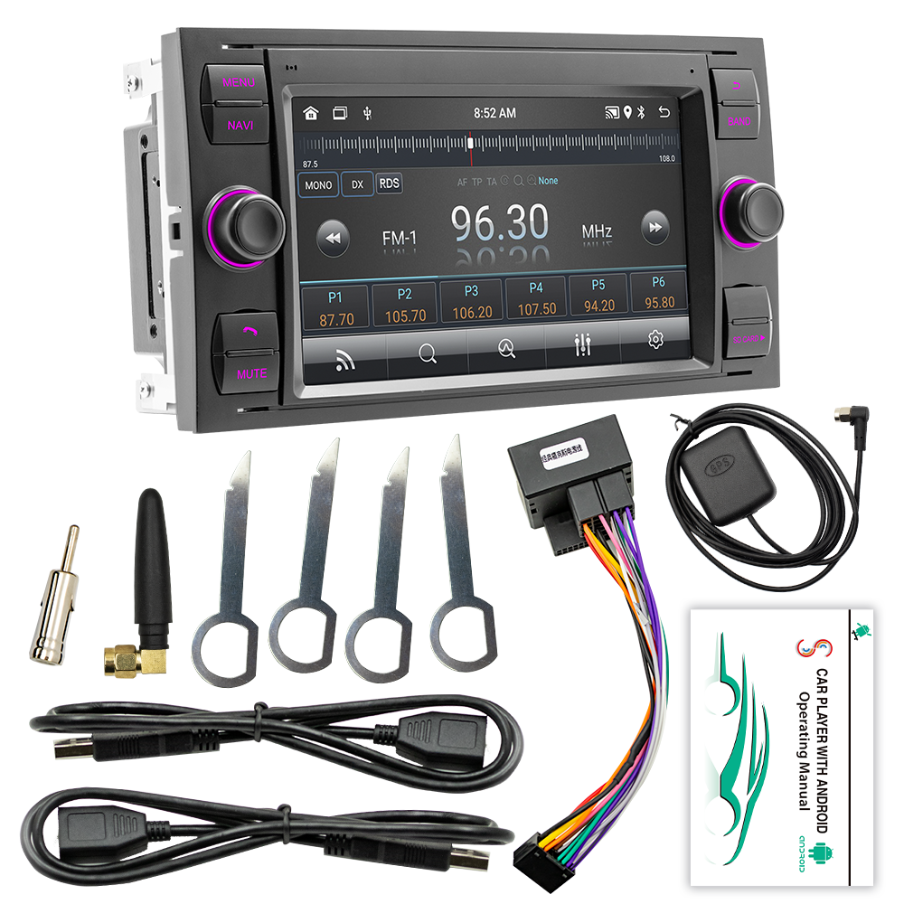 Autoradio Android 7 pour Ford Focus, 2 S, C Max, Mondeo Kuga, KtGalaxy, ATIC, 2Din, Limitation First, Carplay, WiFi, GPS n° 6