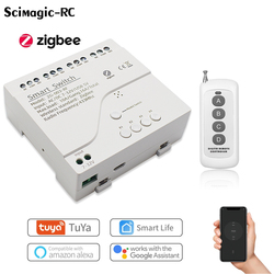 Tuya Zigbee-Commutateur de maison intelligente, tÃ©lÃ©commande sans fil, radio RF 433, 4 canaux, citations pour Zigbee Gateway airies, technologie small picture n° 1