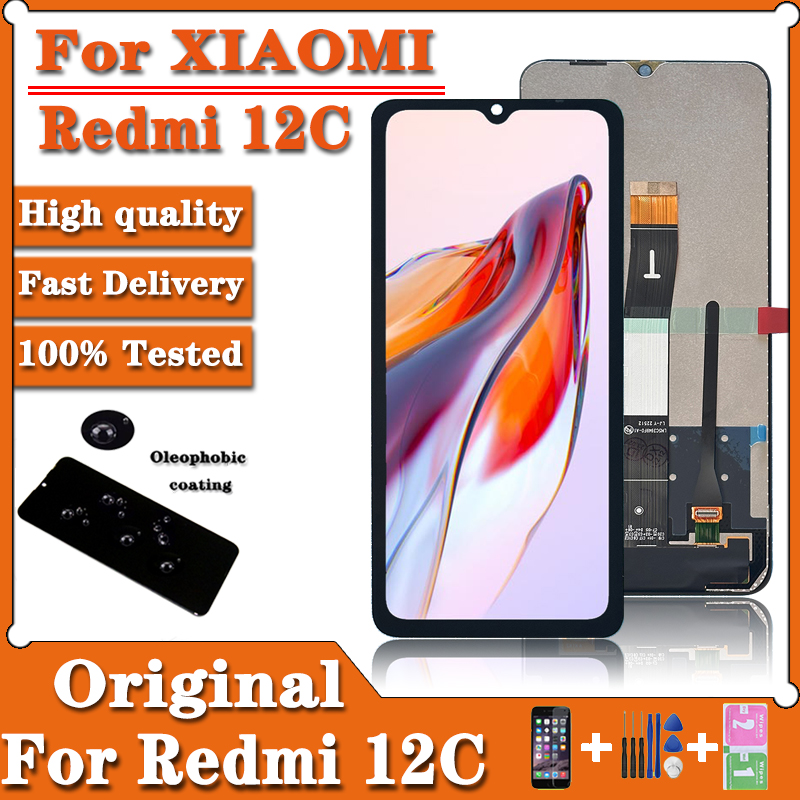 Ensemble Ã©cran tactile LCD de remplacement, 6.71 pouces, pour Xiaomi Redmi 12C 22120RN86G, original n° 1