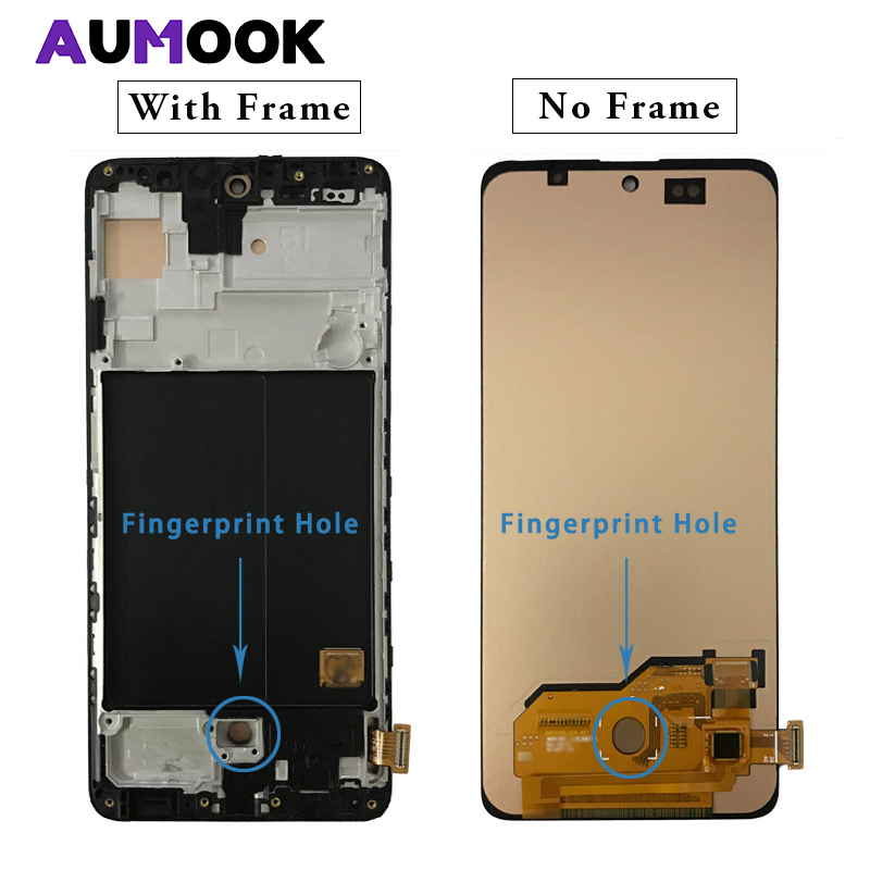 Bloc Ã©cran tactile LCD de remplacement, avec lecteur d'empreinte digitale, pour Samsung Galaxy A51 A515 A515F, original n° 3