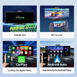 CamÃ©ra de tableau de bord Android avec rÃ©troviseur, Carplay 8 cÅ“urs, WiFi automatique, Bluetooth, DVR de voiture, ADAS, GPS, moniteur de parc 24h, 10.26 pouces small picture n° 3