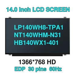 14.0 Ã©cran LCD pour ordinateur portable CZ410 U430P M4450 Efts LP140WH8-TPA1 HB140WX1-401 NT140WHM-N31 LPagglomWH2 TPS1 matrice panneau