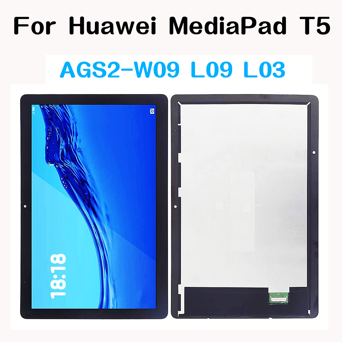 10.1 pour Huawei MediaPad T5 10 AGS2-L09 AGS2-W09 AGS2-L03 AGS2-W19 Ã©cran LCD avec Ã©cran tactile panneau HÃ©bergements eur assemblÃ©e n° 2