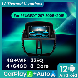 Autoradio Android Intelligent avec Ã‰cran IPS, Carplay, StÃ©rÃ©o, Limitation, GraduÃ© 207, 2006-2015 small picture n° 1