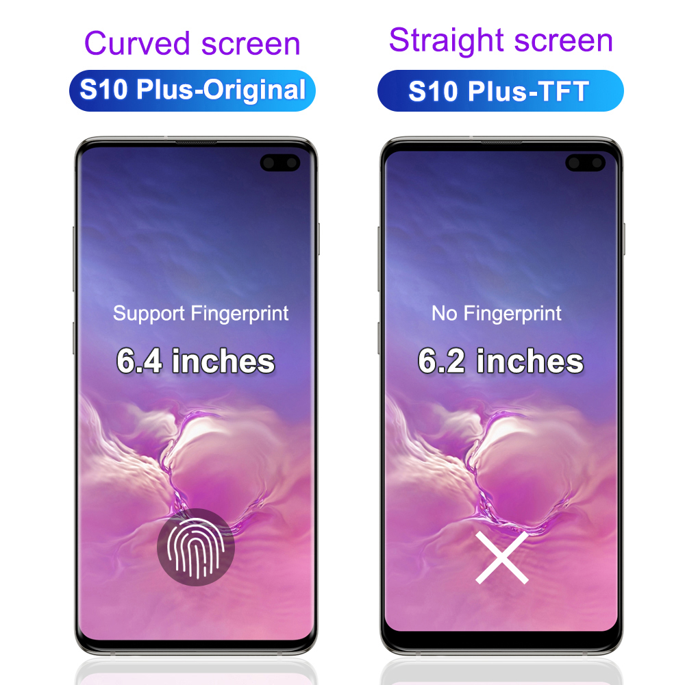 Ã‰cran tactile LCD TFT avec chÃ¢ssis, pour Samsung Galaxy S10 Plus/S10 + G975F n° 5