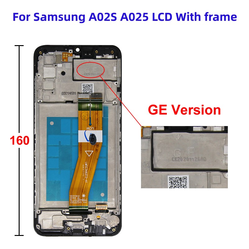 Ensemble Ã©cran tactile LCD, pour Samsung Galaxy A02S A025F, Original n° 5