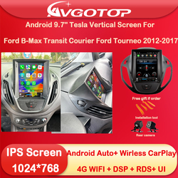 Ã‰cran vertical Android 9.7 pour Ford B-Max ATIC Courier, Carplay sans fil, DSP, RDS, Wi-Fi 4G, Ford Tourneo 2012, 2015, 2017