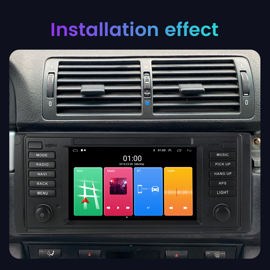 Autoradio sans fil pour BMW SÃ©rie 5, E39, X5, E53, M5, Android 12 Auto, BT, RDS, Limitation, Navigation GPS, Tout en un, 7 , 2Din n° 2