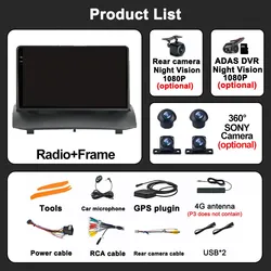 Autoradio sans fil pour Ford Fi.C. MK7, Android 13, Carplay Auto, RDS, AHD, QLED, StÃ©rÃ©o, DSP, Permanence 4G, ADAS, Limitation, 9 pouces, 2009 - 2017 small picture n° 6