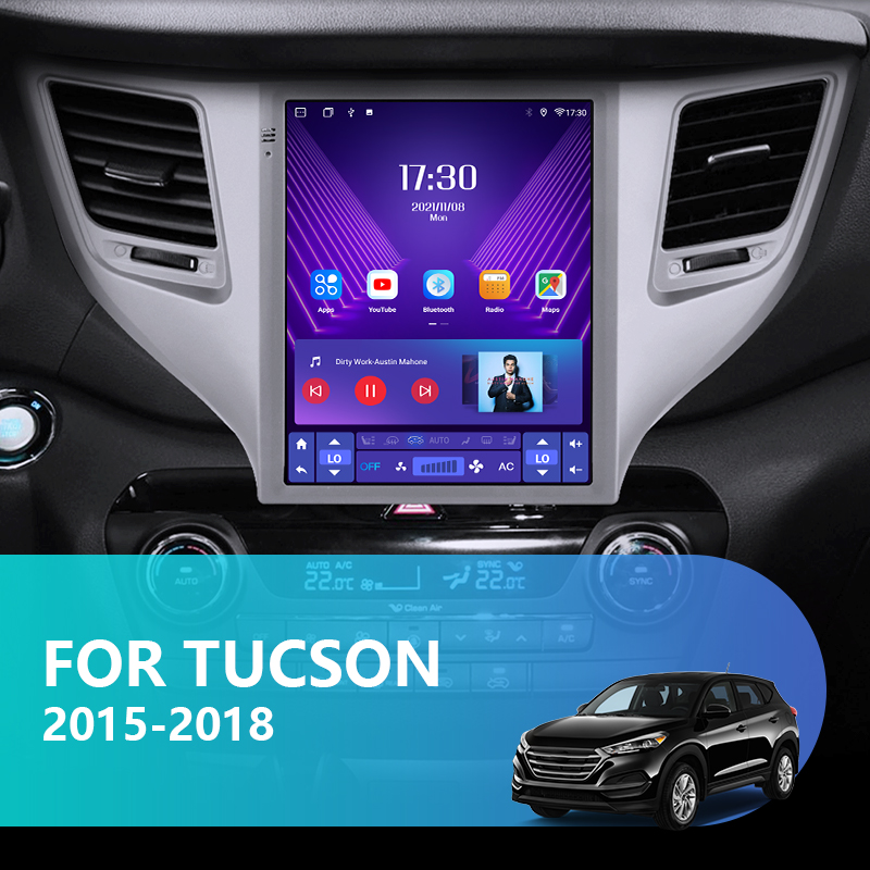 Autoradio Android 11, Navigation GPS, RDS Carplay, StÃ©rÃ©o, Ã‰cran PartagÃ©, Lecteur VidÃ©o, 2 Din, Limitation, pour Hyundai 3. 3 Son 2015-2018 n° 3