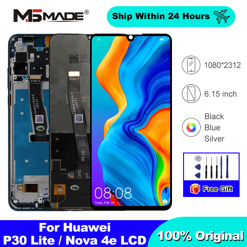 PiÃ¨ces de rechange d'Ã©cran d'affichage Ã  cristaux liquides pour HUAWEI P30 Lite, 2312*1080 LCD pour HUAWEI P30 Lite, Ã©cran Nova 4E MAR-LX1 LX2 AL01 n° 1