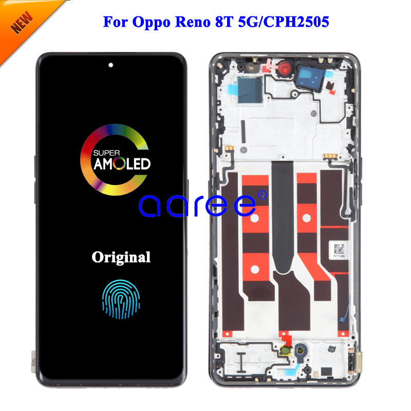 Ensemble Ã©cran tactile LCD AMOLED, pour Oppo Reno 8T 4G 8T 5G, original n° 3