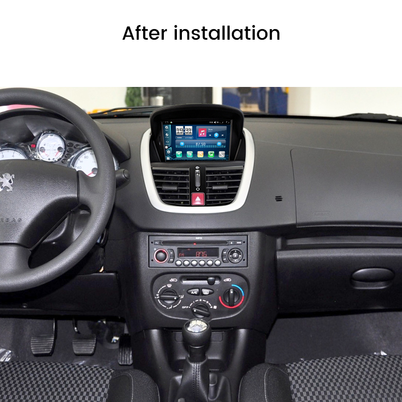 Autoradio Android Intelligent avec Ã‰cran IPS, Carplay, StÃ©rÃ©o, Limitation, GraduÃ© 207, 2006-2015 n° 2