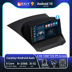 EKIY T8 8G 256G pour Ford Fiesta 2009 2010 2011 2012 2013 2014 2015 2016 2017 autoradio systÃ¨me multimÃ©dia magnÃ©tophone Navigation GPS stÃ©rÃ©o Android Auto Carplay sans fil No 2 Din DVD unitÃ© principale small picture n° 1