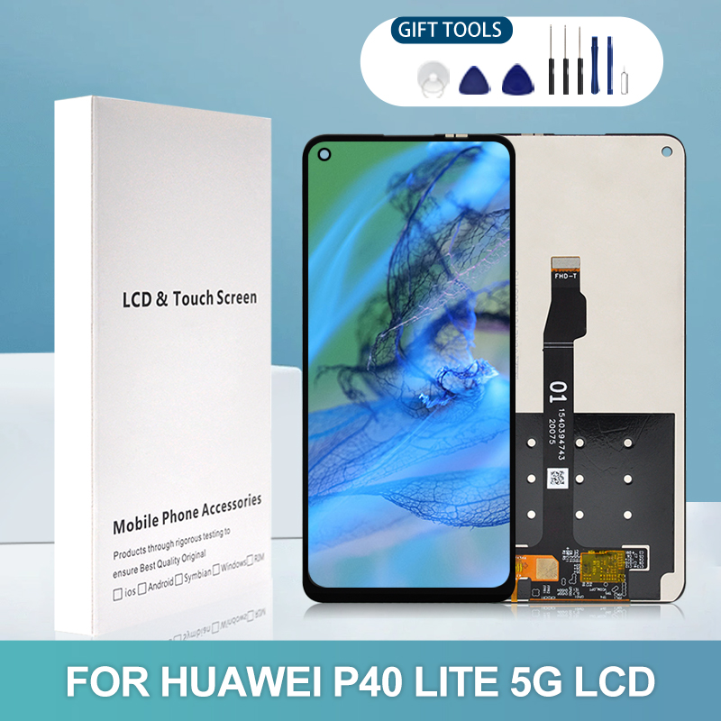 NumÃ©riseur d'Ã©cran tactile d'affichage Ã  cristaux liquides pour Huawei P40 Lite 5G, Honor 30S, affichage CDY-AN90 Nova 7 SE, assemblage avec des outils, 1PC, 6.5 pouces n° 1